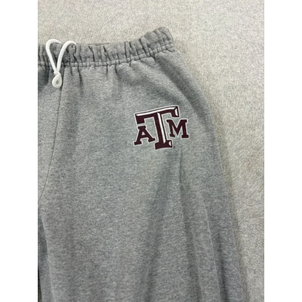 Texas A&M Aggies Screened Logo Campus Jogger Sweatpants (Men's Medium) Gray‎